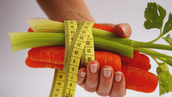 carrots and celery for weight loss on a proper diet