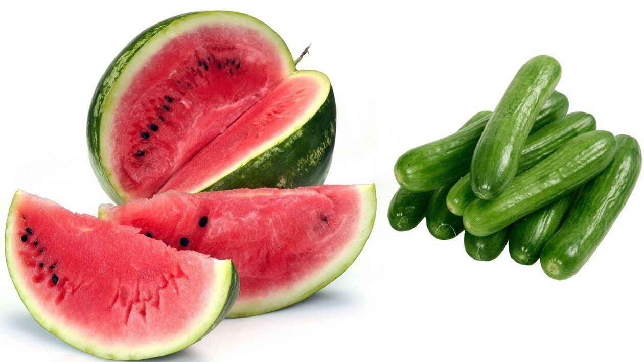cucumber diet with watermelon