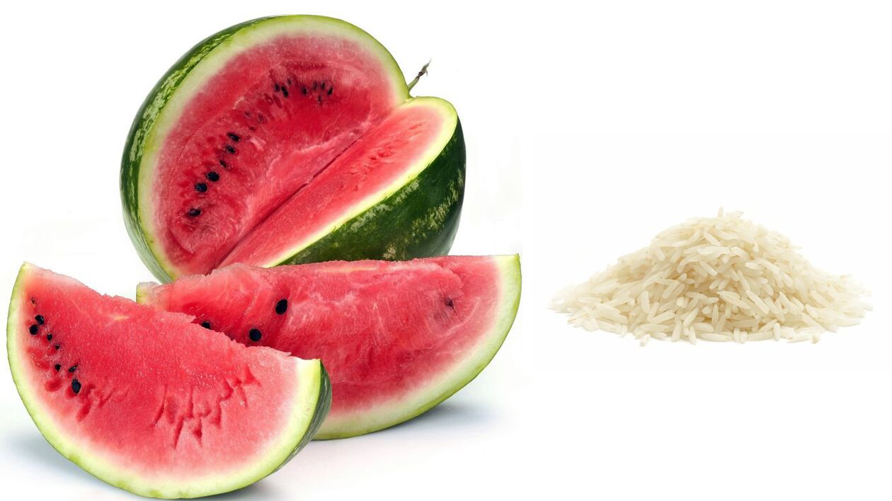 diet with watermelon rice